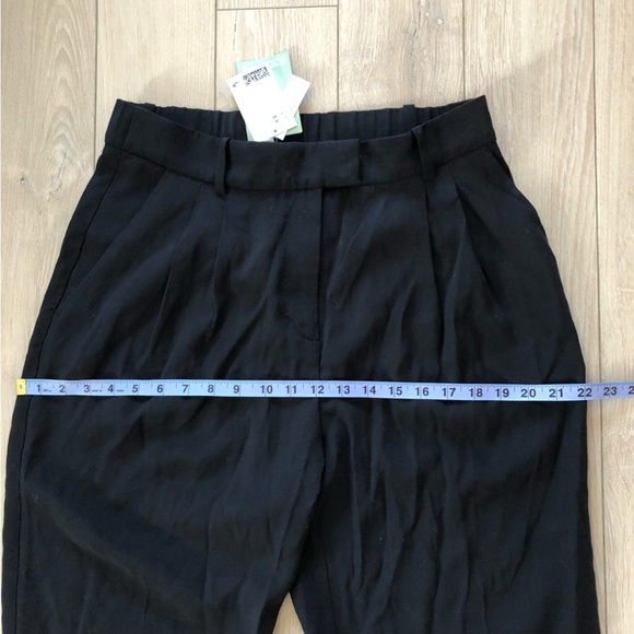 NWT H&M Conscious Viscose Blend Black Work Pants - Picture 7 of 9